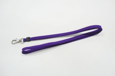 ネックストラップ 袋織10mm 事故防止なし 紫